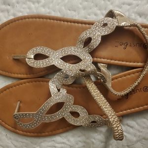 Sandals with ankle strap